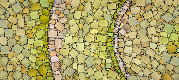 鲜艳色彩的马赛克图案插图图片下载