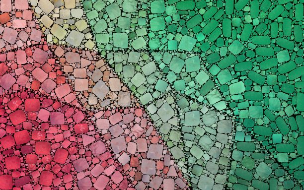 鲜艳色彩的马赛克图案插图图片下载