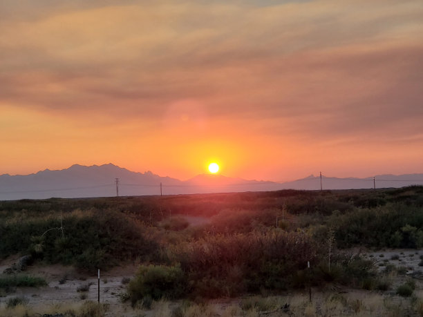 景观与日落图片下载