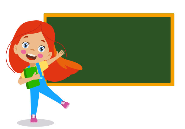 可爱的男孩指着黑板图片下载