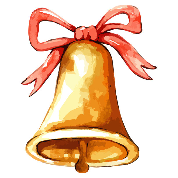 水彩手绘圣诞树玩具铃。矢量插图玻璃圣诞玩具。2023年的水彩和纸纹节日装饰和装饰图片下载