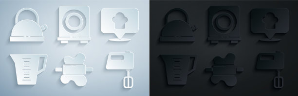 把擀面杖放在面团厨师帽上，并注明位置图片下载