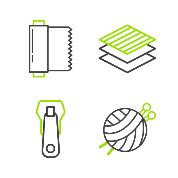 将线纱球与针织针拉链套在一起图片下载