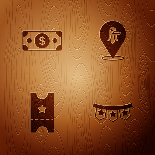 用纸堆成的旗帜设置狂欢节花环图片下载