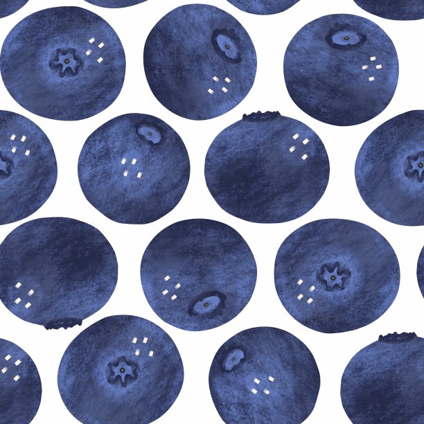 蓝莓无缝模式图片下载