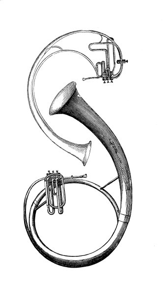 乐器:由阿道夫·萨克斯在19世纪发明的萨克斯管，是萨克斯管家族的三瓣铜管乐器原型，设计用于乐队演奏图片下载