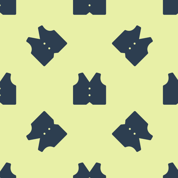 蓝色马甲图标隔离无缝图案上图片下载