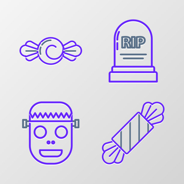 设置线糖果僵尸面具墓碑与撕裂图片下载