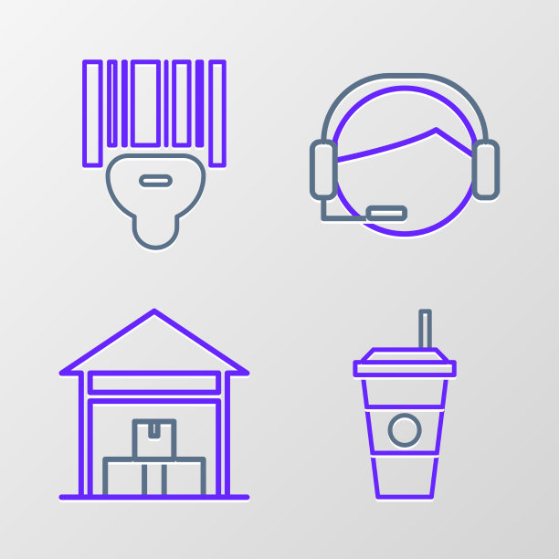 设线咖啡杯仓库支持操作员图片下载