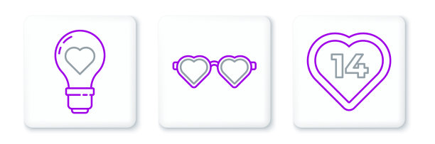 设置线心形灯泡和形状图片下载