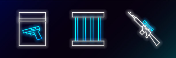 设置狙击步枪，瞄准镜，证据袋和图片下载