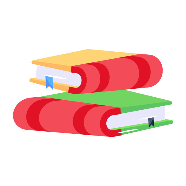 书与苹果，健康知识的概念平面图标图片下载