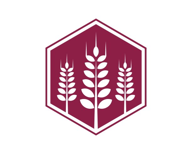 六边形，里面有三个小麦图片下载