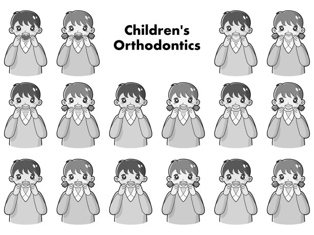 插图一套儿童正畸器具图片下载