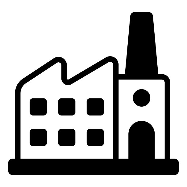工厂字形图标，矢量字形设计图片下载