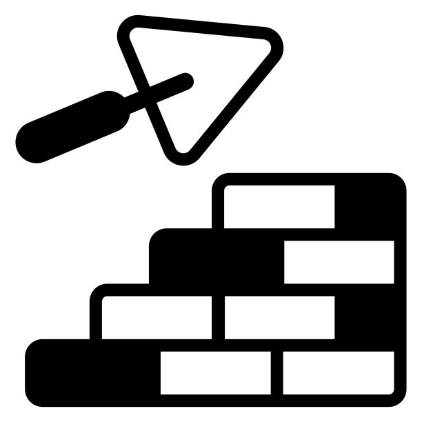 砖墙标志图标，矢量图设计图片下载