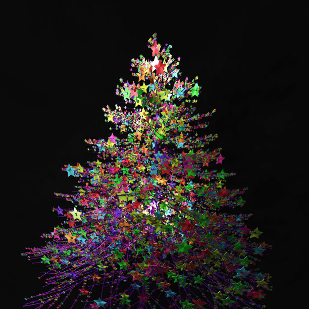 抽象的圣诞树图片下载