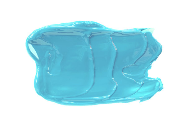 闪亮的浅蓝色刷孤立的白色背景。图片下载