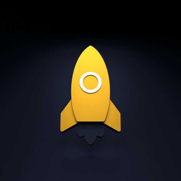 火箭图标。3 d渲染插图。图片下载
