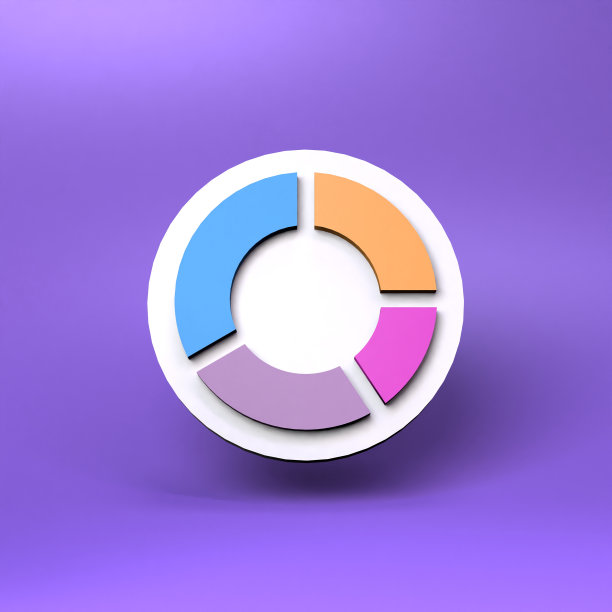 圆的条形图。3 d渲染插图。图片下载