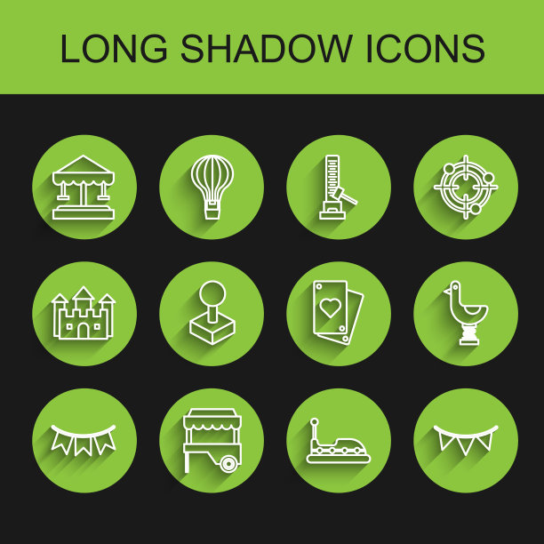 设行嘉年华花环与旗帜快街图片下载