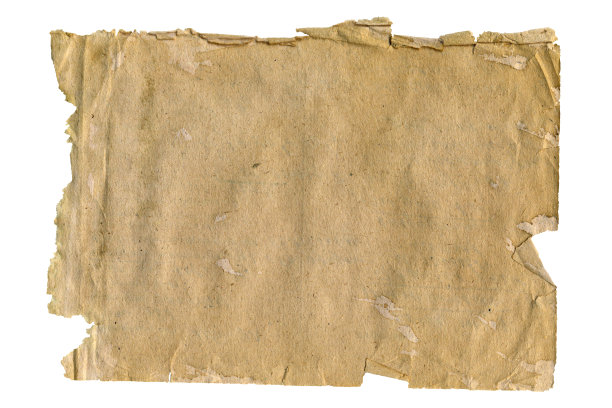 旧的深色纸张的纹理孤立在白色背景上图片下载