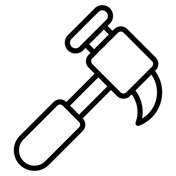 锤线图标，黑线矢量设计图片下载