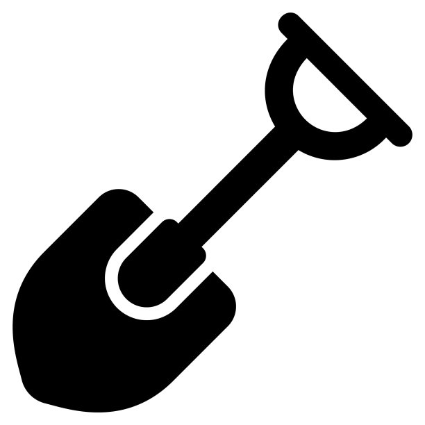 铲字形图标，字形矢量设计图片下载