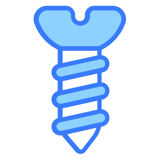 螺丝蓝出线矢量设计图片下载