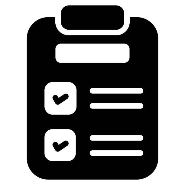 剪贴板字形图标，字形矢量设计图片下载