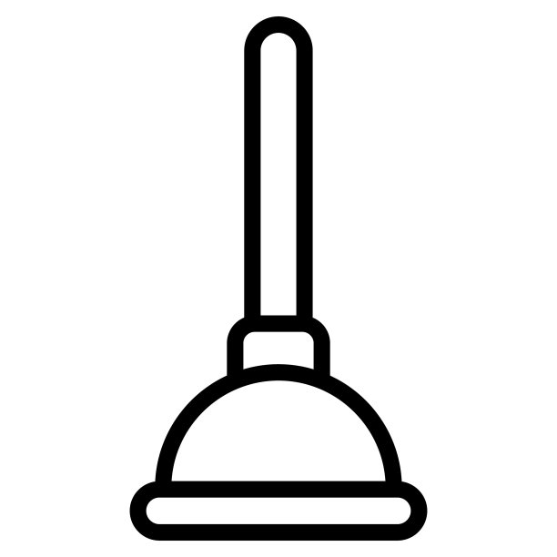 柱塞线图标，黑色线矢量设计图片下载