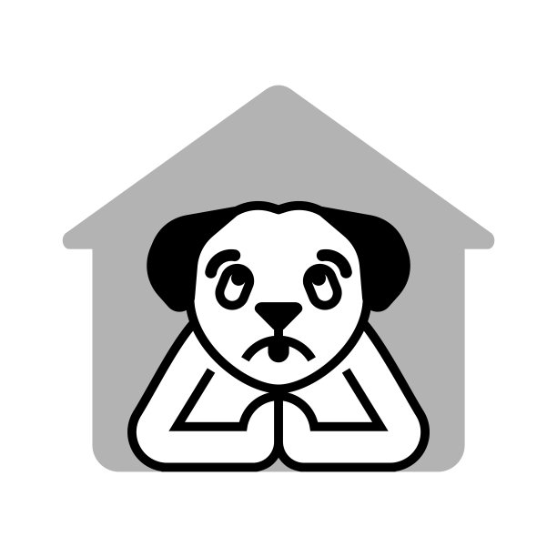 悲伤的狗正在祈祷。狗一边问一边交叉着爪子祈祷。图片下载