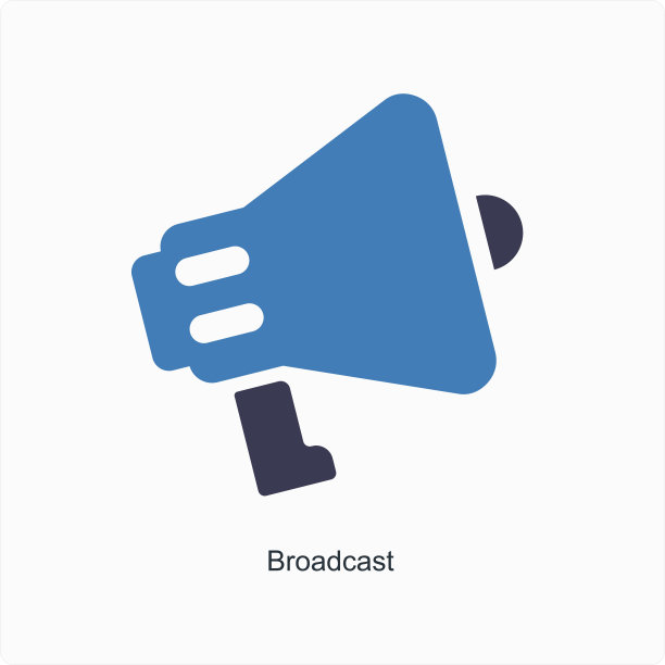 广播和互联网图标的概念图片下载