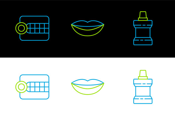 套线漱口塑料瓶假牙模型图片下载