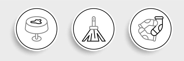 把线袜污渍放在桌布和把手上图片下载