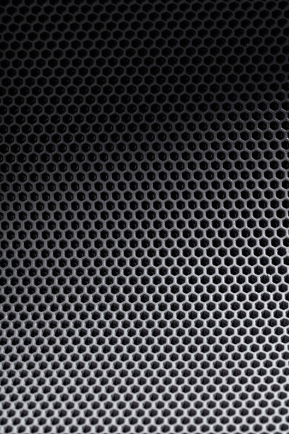 灰色塑料蜂窝背景。图片下载
