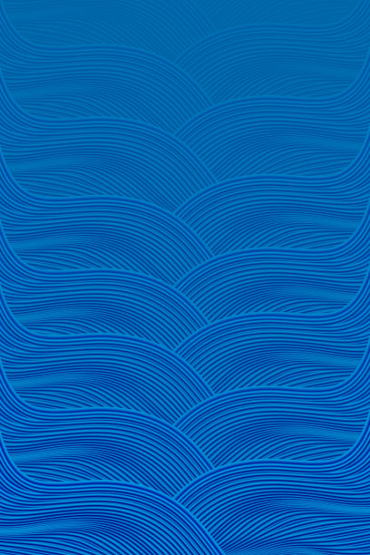 3D渲染蓝色波纹抽象线纹理纹理背景图片下载