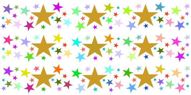 和小金星背景的各种颜色，圣诞和庆祝的概念图片下载