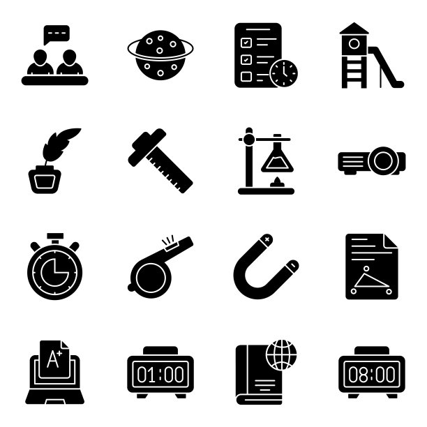 学习实体图标包图片下载