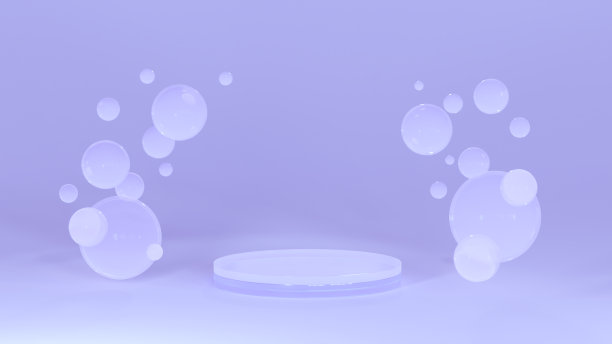 紫色背景上的球形图片下载