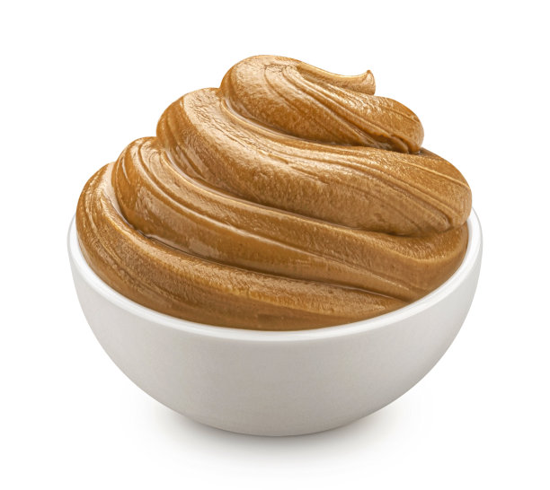 白色背景的花生酱图片下载