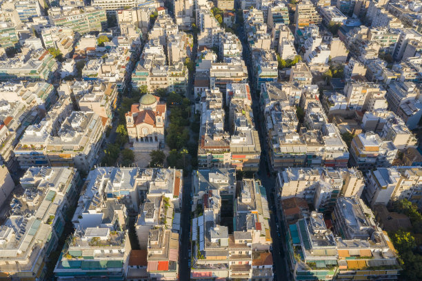 从鸟瞰雅典，希腊图片下载