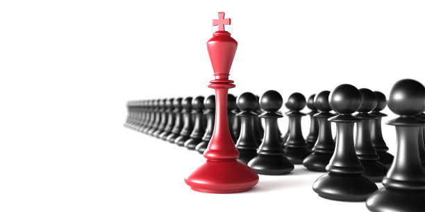 国际象棋王。领导者成功的概念。商业领袖的概念图片下载