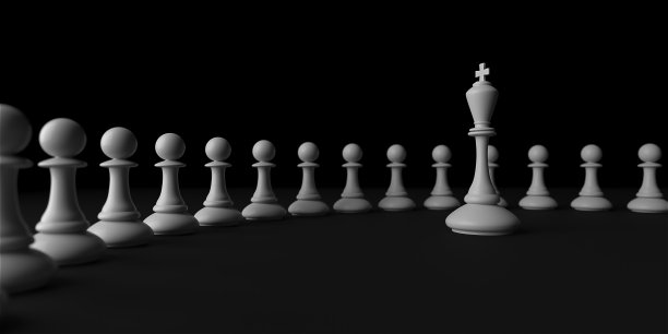 国际象棋王。领导者成功的概念。商业领袖的概念图片下载