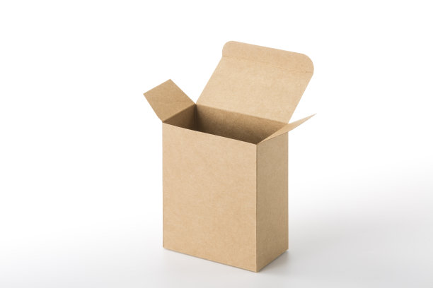 纸板箱隔离在白色背景与裁剪路径。图片下载