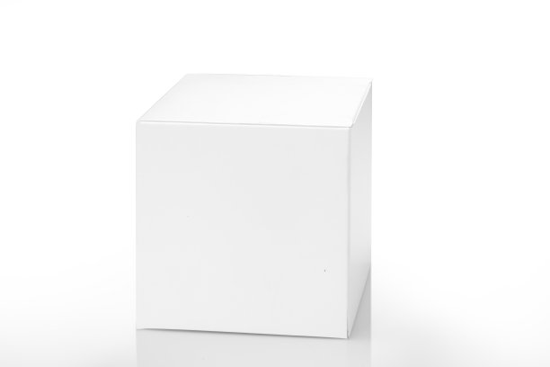 白色背景上的白框与剪切路径图片下载