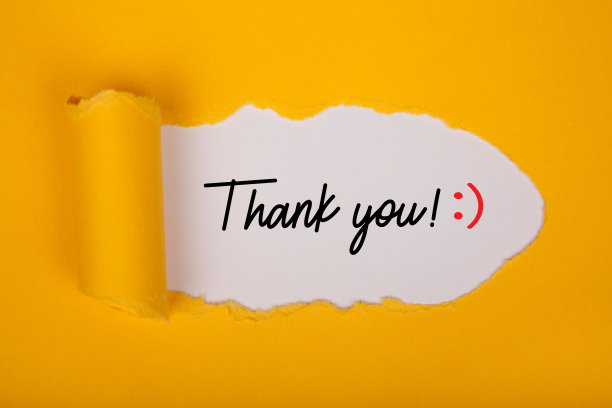 白纸上写着“谢谢你”图片下载