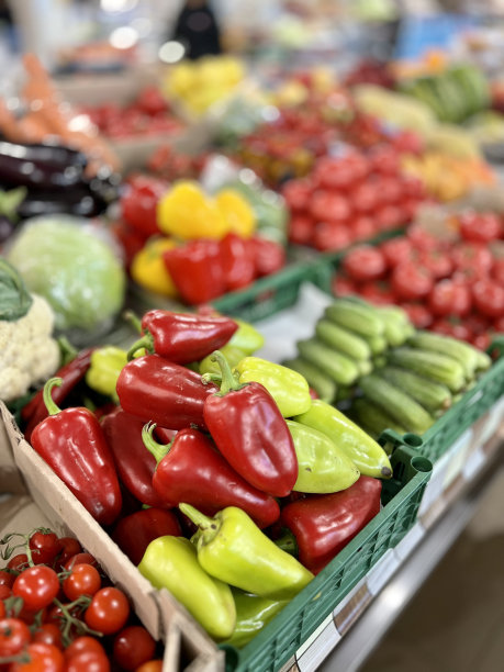 市场上的水果和蔬菜图片下载