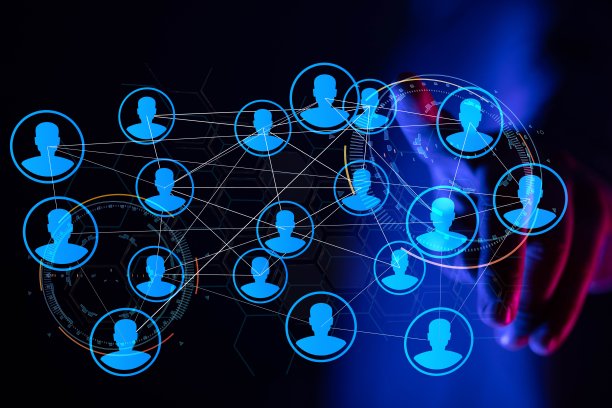 社交网络背景混合媒体图片下载