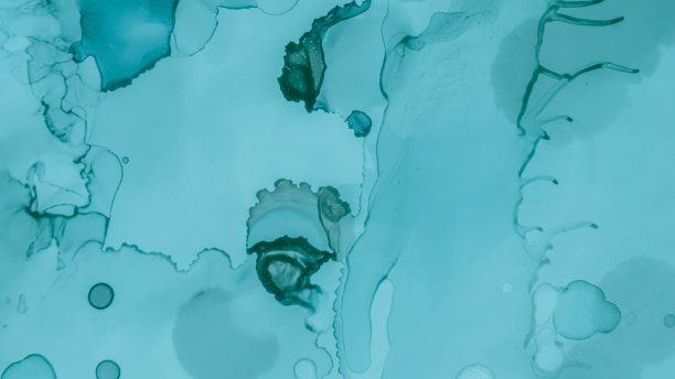 蓝色水彩背景。图片下载